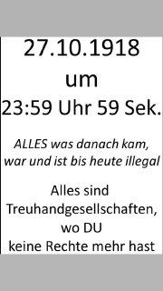 27.10.1918 Wichtiges Datum - sollte jeder wissen! [37141] Kalender Umfragen Inha...