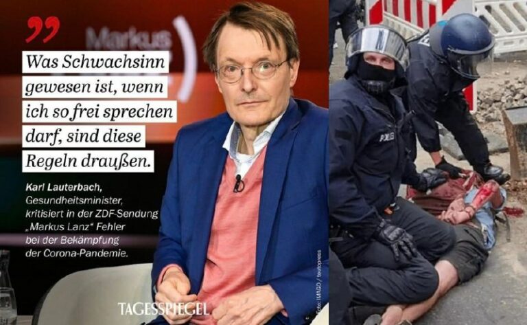 Wegen dieses "Schwachsinns"wurden die Grundrechte nicht geachtet, Menschen von d...