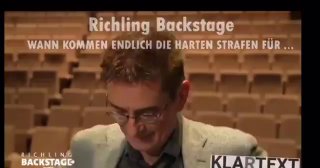 WARUM JETZT ERST HERR RICHLING • Ein spitzer und zutreffender Beitrag. Ein Satir...