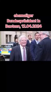 Ex-Bundespräsident und Deutschlandhasser Gauck spricht zu den  Bautzenern  12.04...