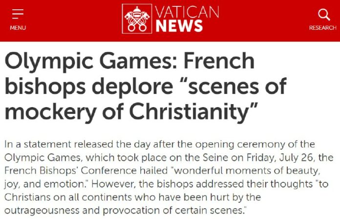 French Bishops Condemn Mockery of Christianity at Olympics Opening Ceremony