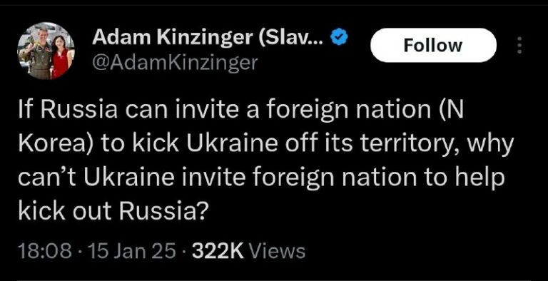 It’s official. Adam Kinzinger is a complete moron. @DDGeopolitics…