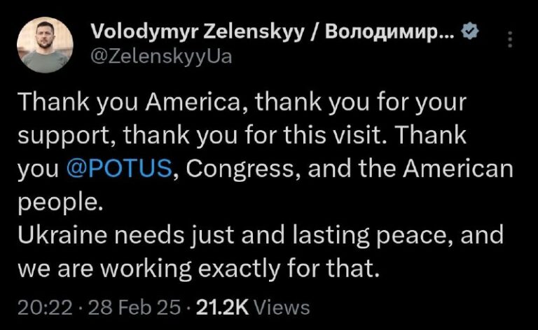 No Zelensky… thank YOU! @DDGeopolitics | Socials | Donate | Advertising…