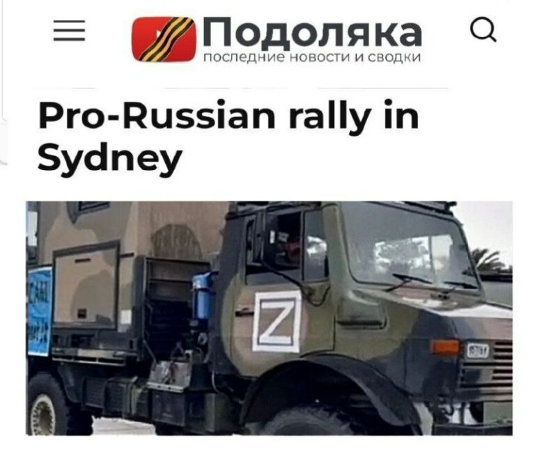 Tomorrow Sunday 23rd of February join a pro-Russian convoy assembling at Sydney’…