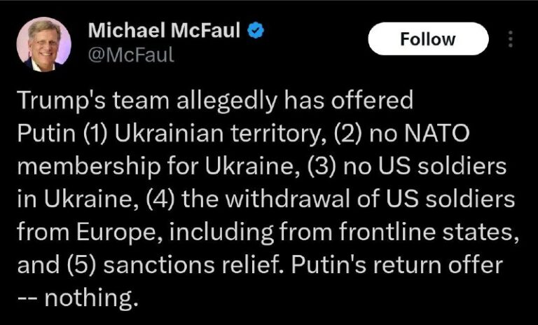 McFaul’s version of the negotiations @DDGeopolitics | Socials | Donate | Advert…