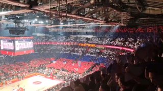 Crvena Zvezda (Red Star) Belgrade fans gave Lithuania’s Žalgiris a warm Russian…