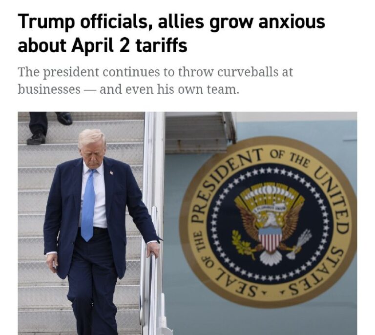 Just days out from Trump’s April 2 announcement of global tariffs, which he has …