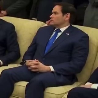 Marco Rubio was just miserable, contemplating his life choices. @DDGeopolitics …