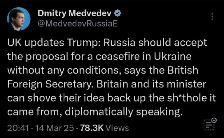 The head of the British Foreign Office demands that Russia accept a ceasefire in…