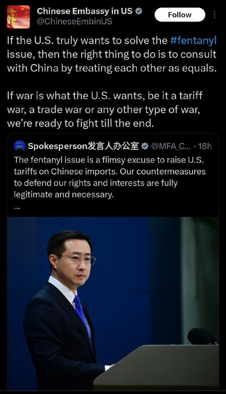 China responds to the US accusations and says – “bring it!” @DDGeopolitics | So…