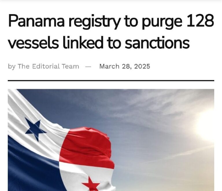 Panama is set to cancel the registration of 128 ships that are sanctioned by the…