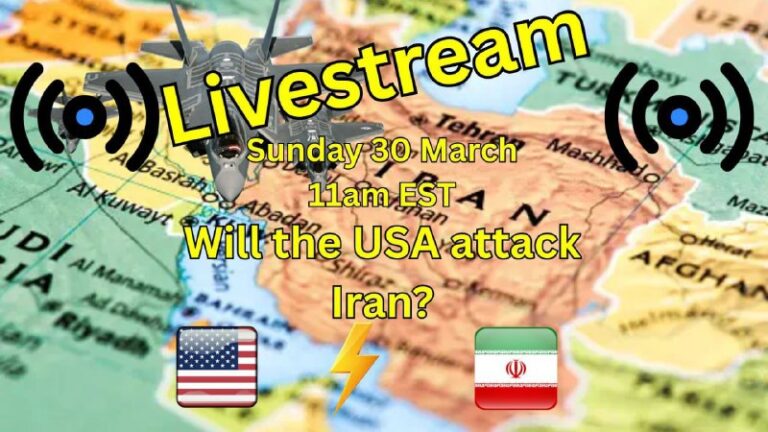 REMINDER Livestream tomorrow at 11am EST/ 7:30pm IRSTWill there be a war between…