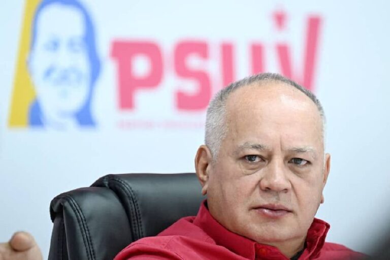 Venezuela’s Minister of the Interior, Justice, and Peace, Diosdado Cabello, adv…