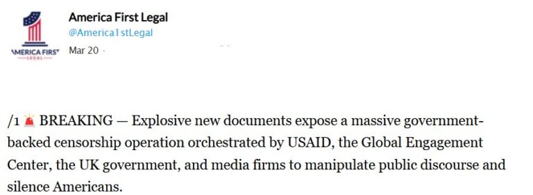 Government Censorship Revealed – Secret Cooperation Between GEC, USAID and Media Giant