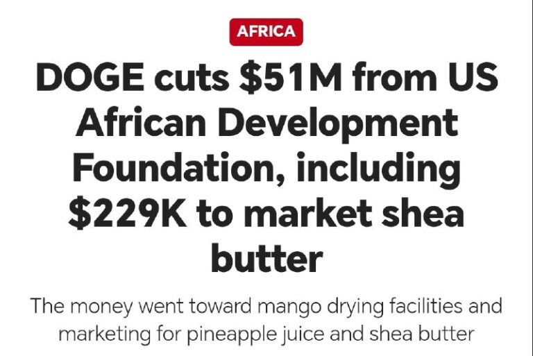 The Department of Government Efficiency (DOGE) announced $51 million in cuts fro…
