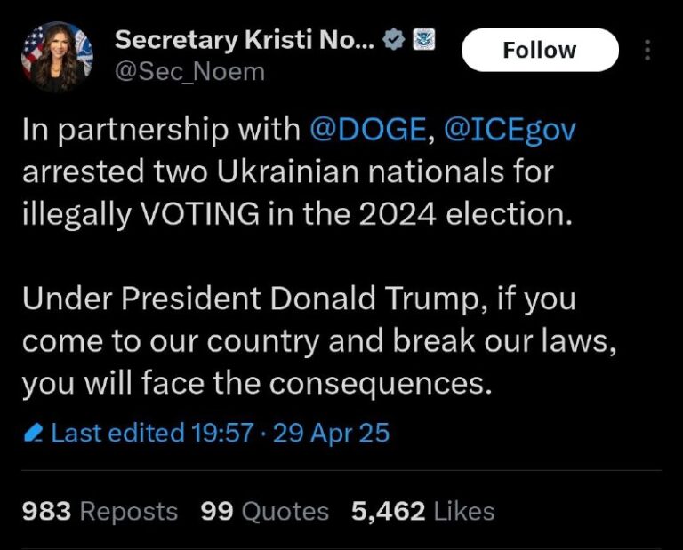 Border Patrol Barbie says two Ukrainians were arrested for illegally voting in …