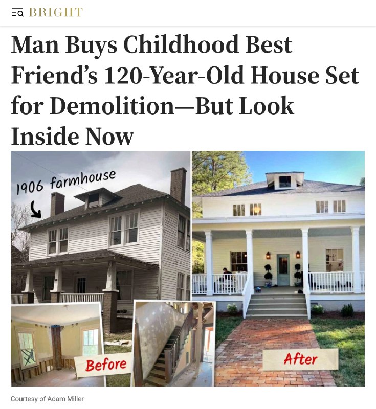 Those days faded into a memory when the family sold the farmhouse to new owners…