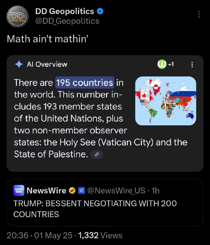 No comment… @DDGeopolitics | Socials | Donate | Advertising…