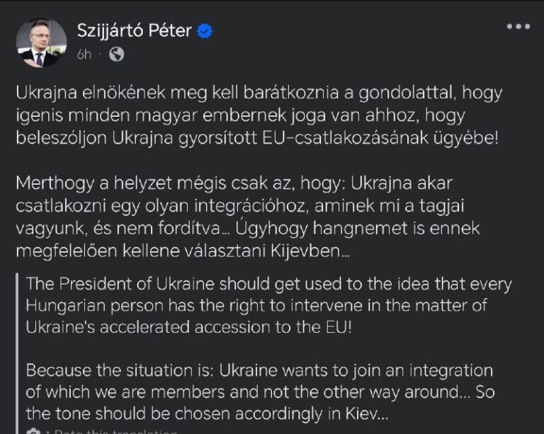 The Narcoführer criticized Prime Minister Orban for saying that Ukraine’s access…