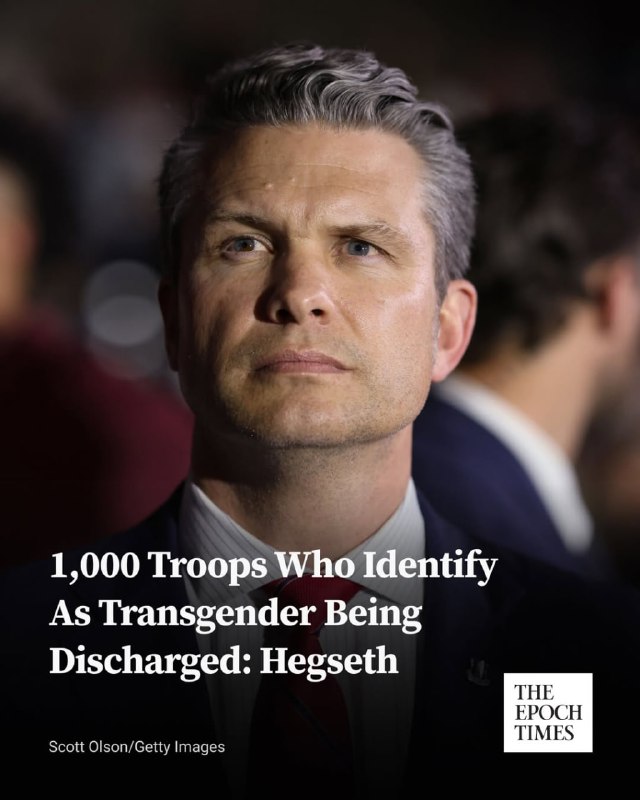 1,000 Troops Who Identify as Transgender Being Discharged: Pentagon  “Today, th…