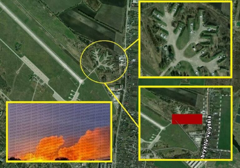 The Vasilkov military airfield, 40 km from Kiev, became the main target of the n…