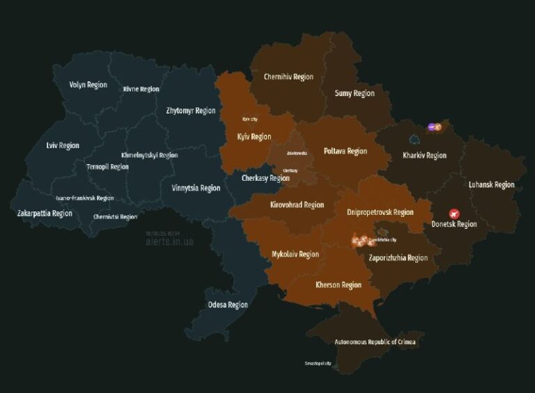 Ukrainian sources report of a massive presence of drones in several regions: Ne…