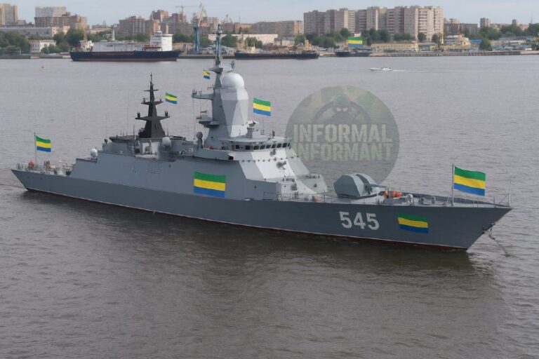 Totally Neutral Corvette Flying Gabonese Flag to Patrol Baltic Sea, Protecting …