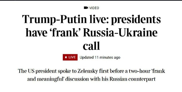 US sanctions now look “less likely than ever”, The Times writes after Trump’s re…