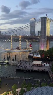 A Mexican Navy sailboat with more than 200 people on board crashed into the Br…