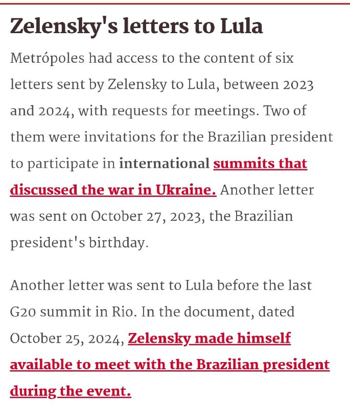The Narcoführer has sent Lula 6 letters, none of which has received an answer.“I…