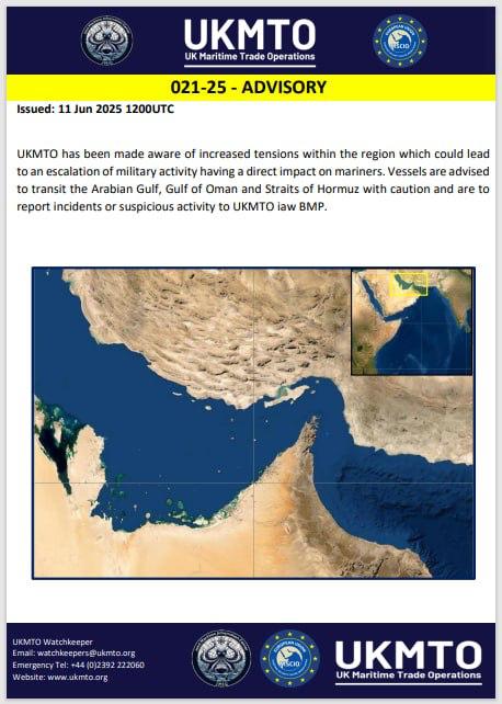 The UK Maritime Trade Operations (UKMTO) has issued a rare advisory for the Per…
