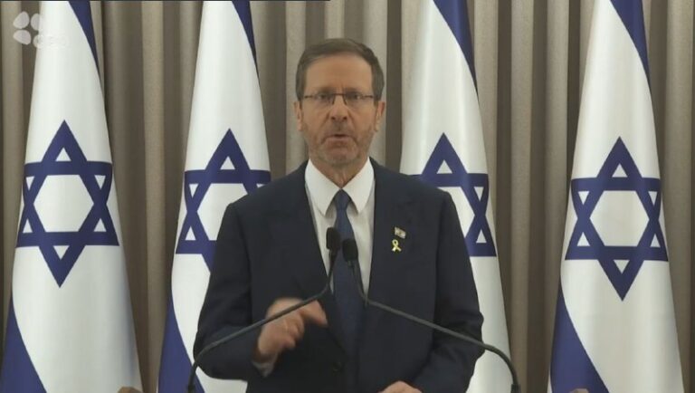 Israeli President Isaac Herzog thanked U.S. President Donald Trump for his “ste…