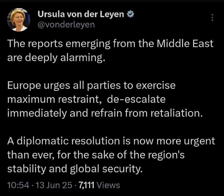 Reich Gauleiter von der Leyen decided she has something to say. @DDGeopolitics …