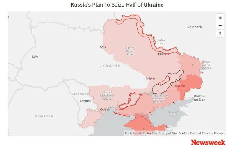 Newsweek: “Russia Aims to Take Half of Ukraine by End of Next Year” @DDGeopolit…