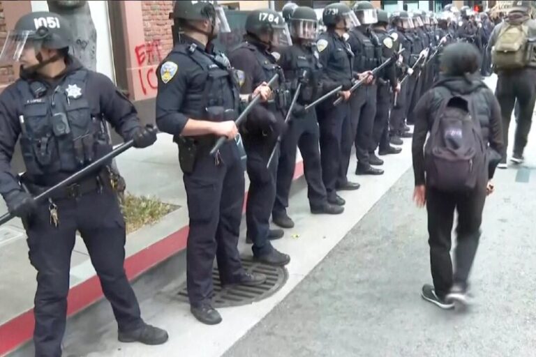 60 People Arrested During San Francisco Protest Against Immigration Raids: Poli…