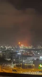 One of the Iranian ballistic missiles reportedly struck an oil refinery in Haif…