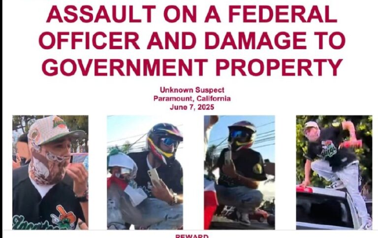 FBI Has Identified Masked Man Accused of Assaulting Federal Officer in LA: AG B…