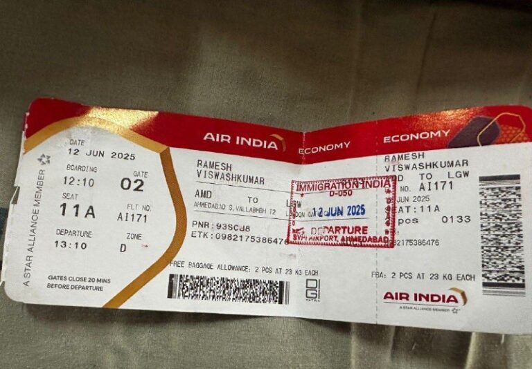 A single passenger survived the plane crash in western India, according to ANI….