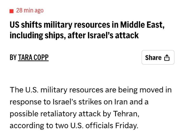 The United States is redeploying military assets to the Middle East in anticipa…