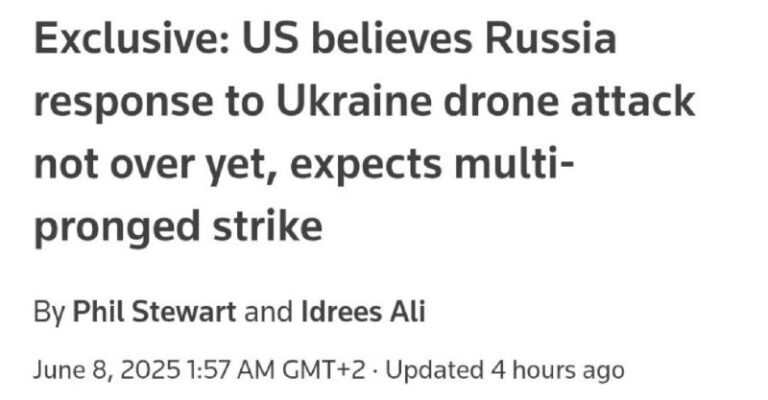 The United States anticipates that Russia will launch another major strike agai…