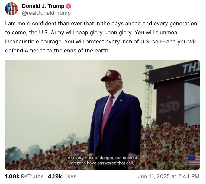 Pretty sure if you throw random words from Trump’s latest post — like ‘glory’, …