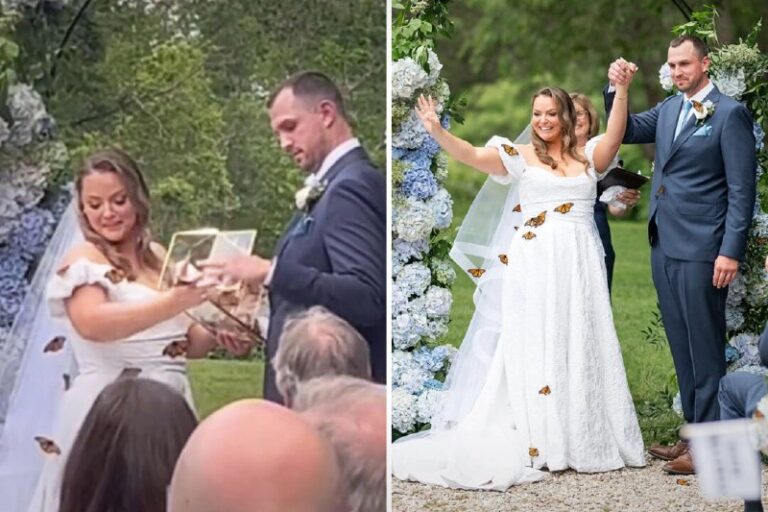 VIDEO: Bride Honors Late Dad by Releasing Butterflies—What Happens Next Leaves …