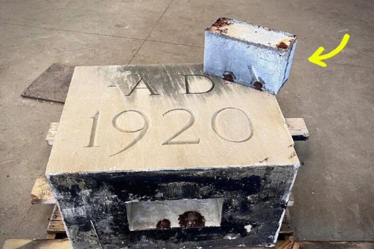 104-Year-Old Time Capsule Discovered During High School Demolition Unveils Hidd…