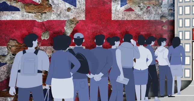 Record increase in asylum applications in Britain in 2024