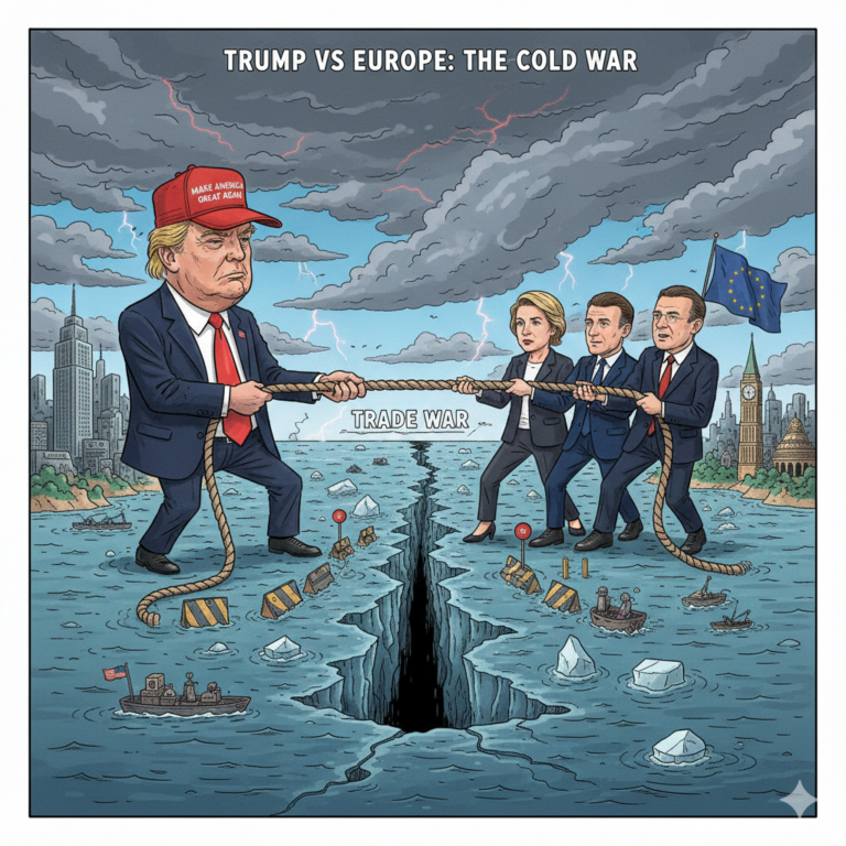 There is a “cold war” going on between Trump and Europe