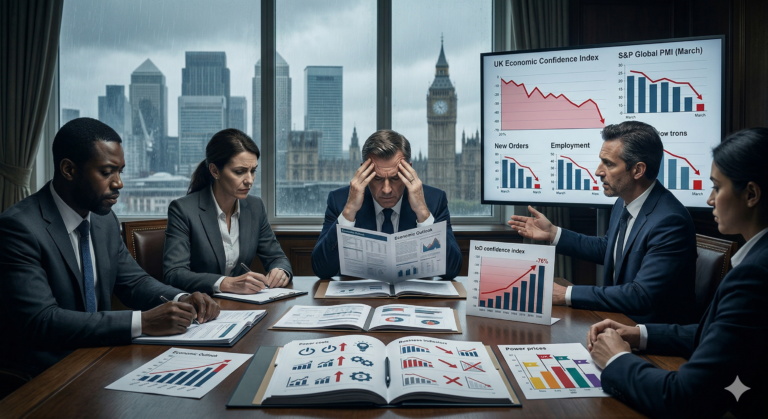 According to the survey, business confidence in the British economy has plummeted to a new record low